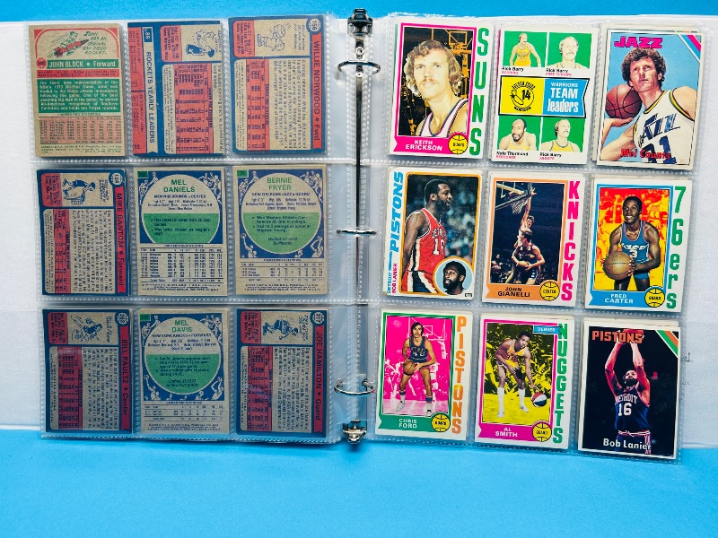 Photo 4 of 699574… final sale no returns/refunds-108 vintage basketball cards 1970’s in binder 