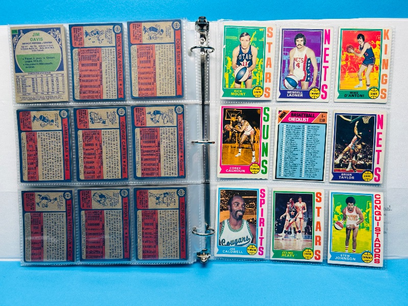 Photo 5 of 699574… final sale no returns/refunds-108 vintage basketball cards 1970’s in binder 