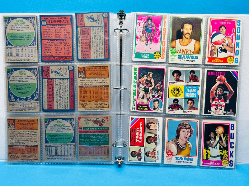 Photo 6 of 699574… final sale no returns/refunds-108 vintage basketball cards 1970’s in binder 