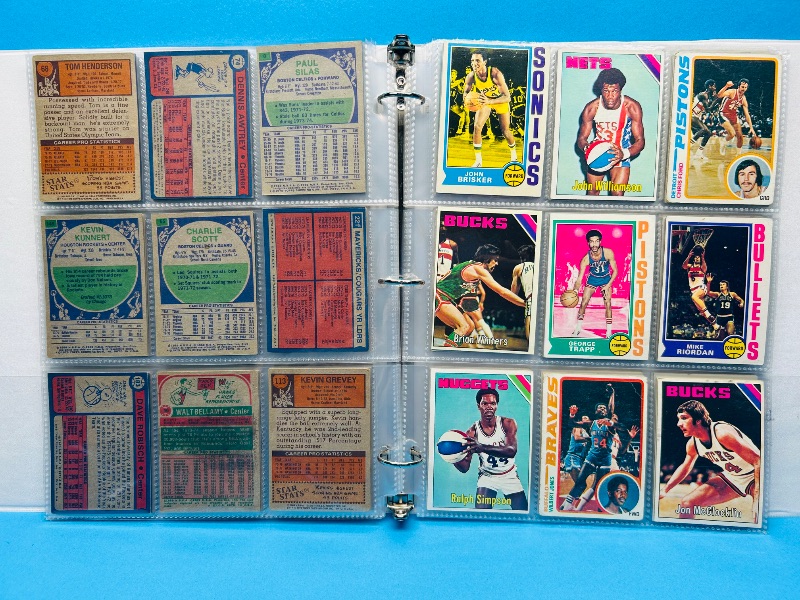 Photo 3 of 699574… final sale no returns/refunds-108 vintage basketball cards 1970’s in binder 