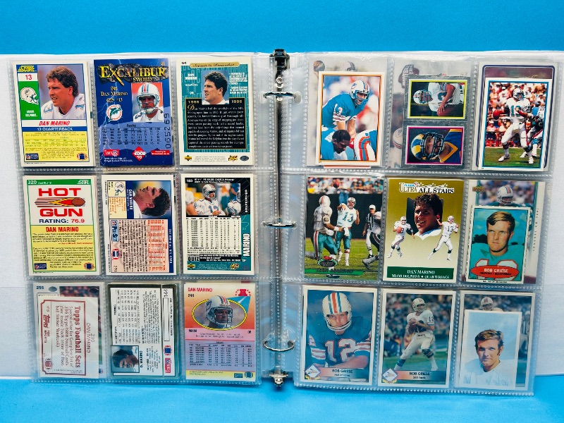 Photo 15 of 699575… final sale no returns/refunds-Joe Montana, dan Marino, Bob Griese, Deion sanders, and Emmitt Smith cards in binder