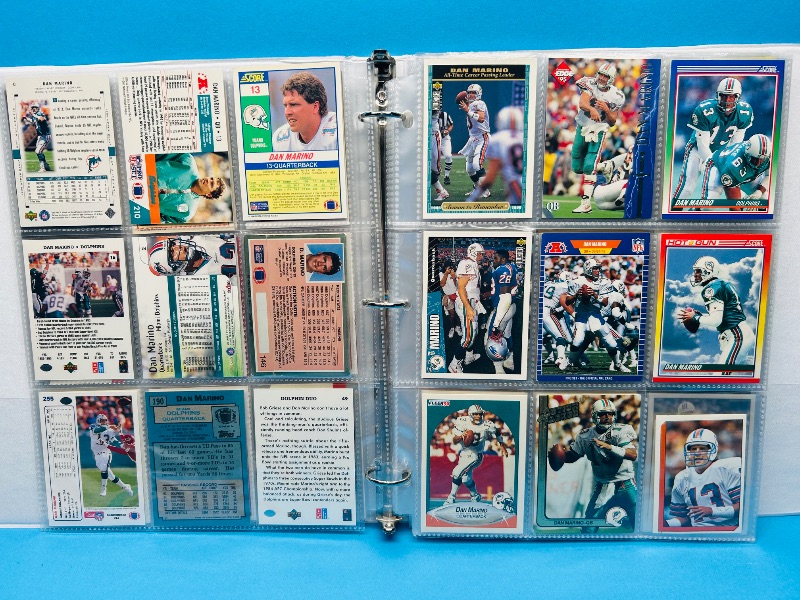 Photo 16 of 699575… final sale no returns/refunds-Joe Montana, dan Marino, Bob Griese, Deion sanders, and Emmitt Smith cards in binder