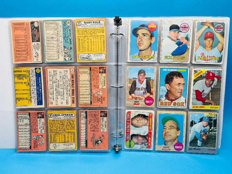 Photo 5 of 699577… final sale no returns/refunds-108 vintage baseball cards 1960’s in binder-show wear from age