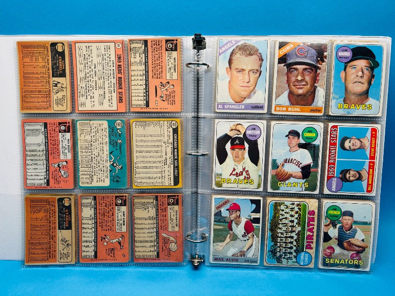 Photo 7 of 699577… final sale no returns/refunds-108 vintage baseball cards 1960’s in binder-show wear from age