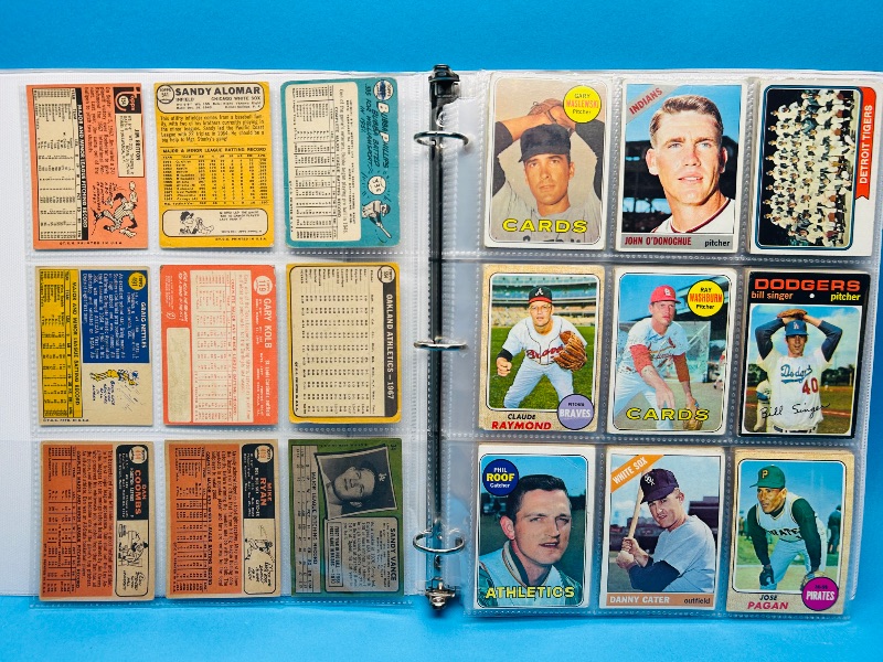 Photo 10 of 699577… final sale no returns/refunds-108 vintage baseball cards 1960’s in binder-show wear from age