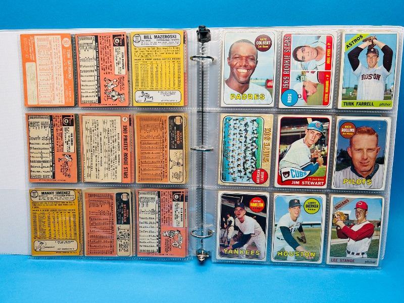 Photo 9 of 699577… final sale no returns/refunds-108 vintage baseball cards 1960’s in binder-show wear from age