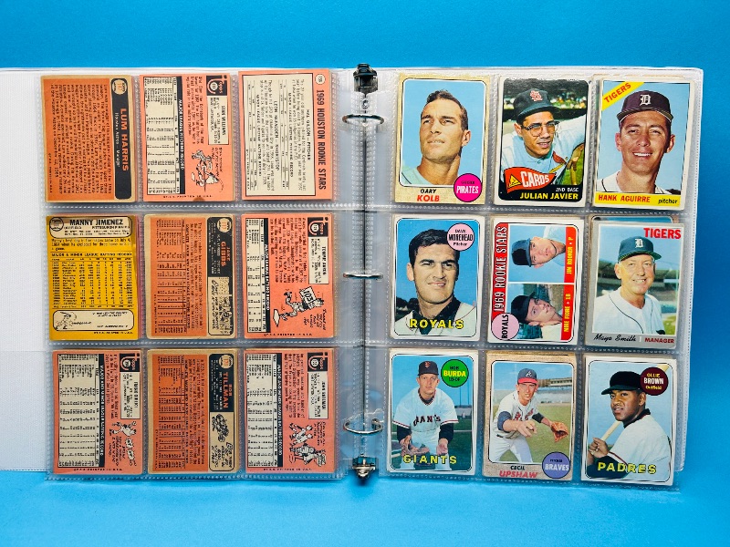 Photo 2 of 699577… final sale no returns/refunds-108 vintage baseball cards 1960’s in binder-show wear from age