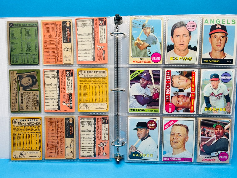 Photo 12 of 699577… final sale no returns/refunds-108 vintage baseball cards 1960’s in binder-show wear from age