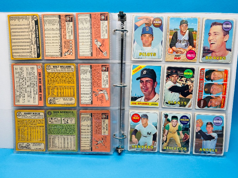 Photo 6 of 699577… final sale no returns/refunds-108 vintage baseball cards 1960’s in binder-show wear from age