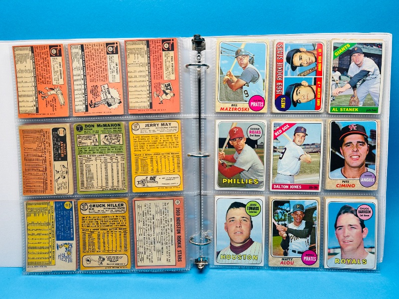 Photo 4 of 699577… final sale no returns/refunds-108 vintage baseball cards 1960’s in binder-show wear from age