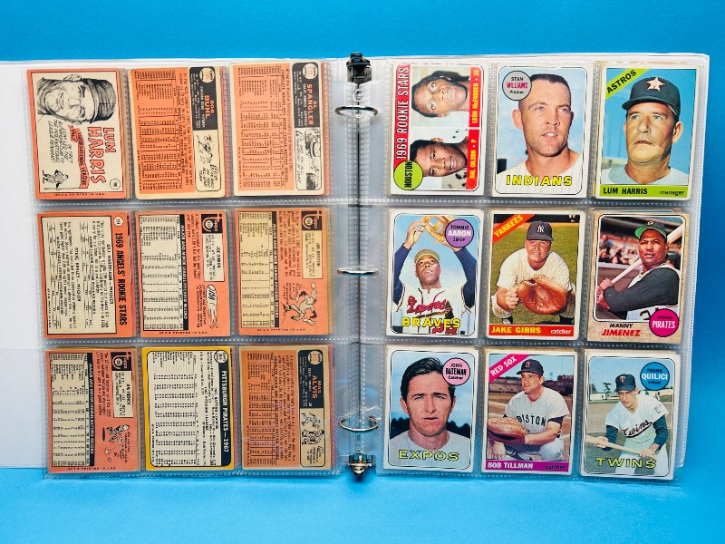 Photo 3 of 699577… final sale no returns/refunds-108 vintage baseball cards 1960’s in binder-show wear from age