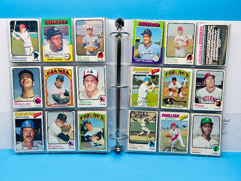 Photo 11 of 699578… final sale no returns/refunds- 306 vintage baseball cards 1970’s in binder 