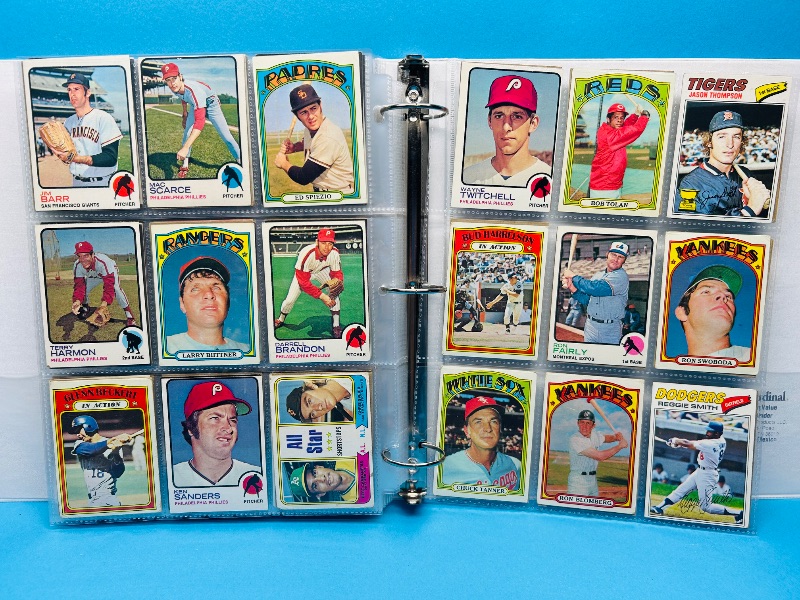 Photo 2 of 699578… final sale no returns/refunds- 306 vintage baseball cards 1970’s in binder 