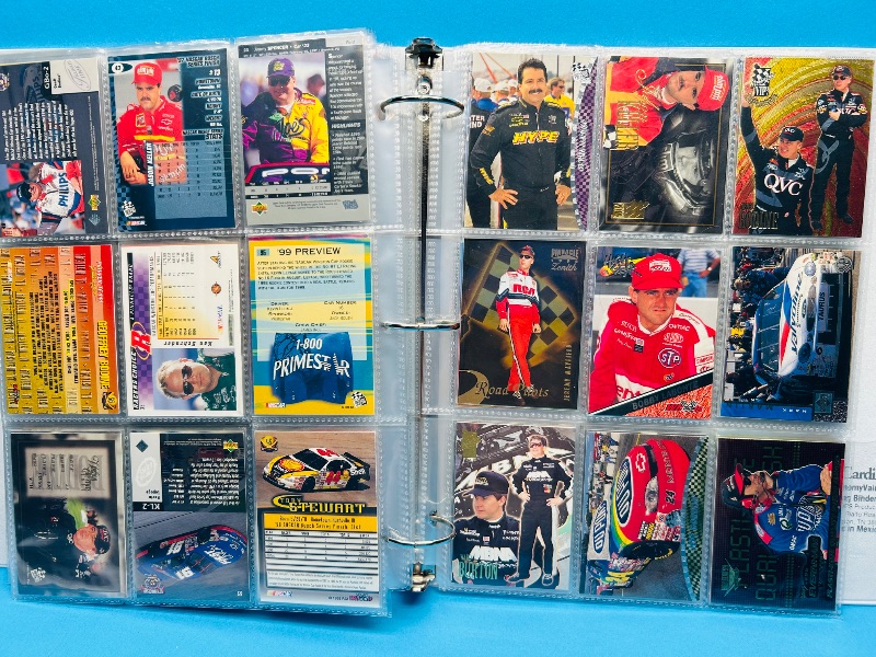 Photo 9 of 699579… final sale no returns/refunds-180 mixed NASCAR cards in binder-many chrome and foil 