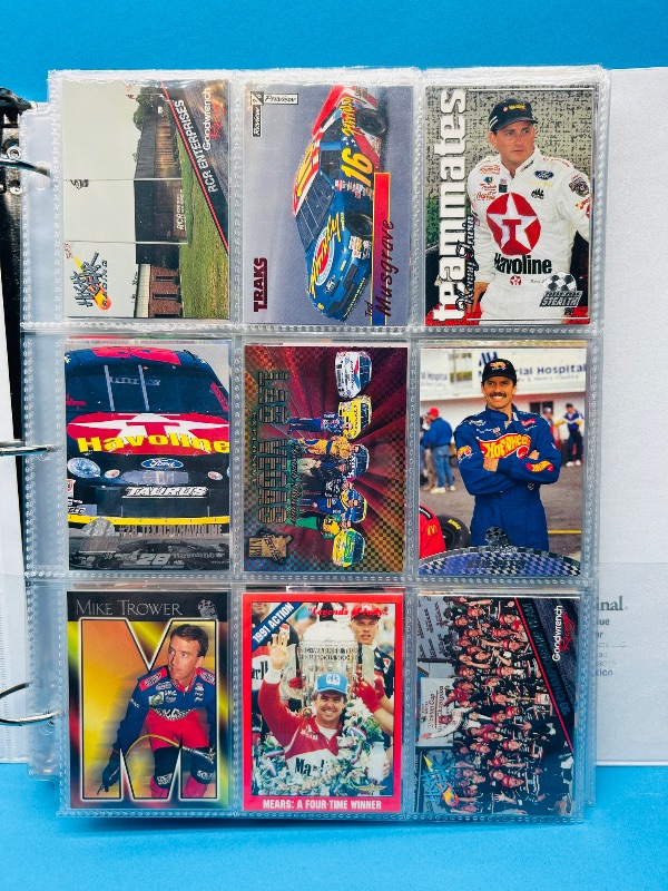 Photo 15 of 699579… final sale no returns/refunds-180 mixed NASCAR cards in binder-many chrome and foil 