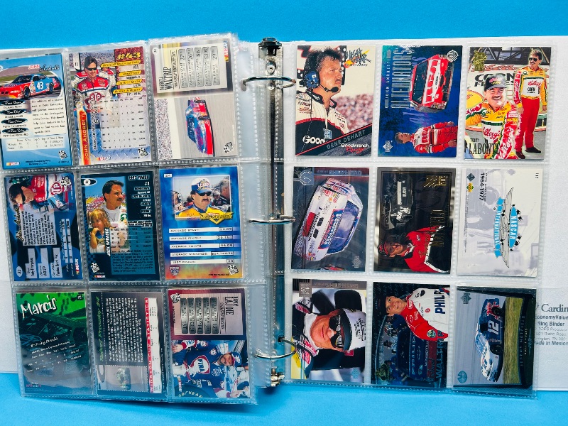 Photo 3 of 699579… final sale no returns/refunds-180 mixed NASCAR cards in binder-many chrome and foil 