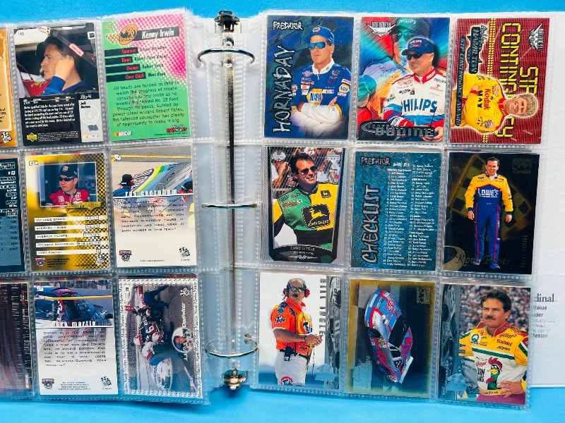 Photo 5 of 699579… final sale no returns/refunds-180 mixed NASCAR cards in binder-many chrome and foil 