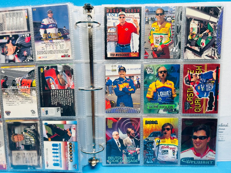 Photo 9 of 699580… final sale no returns/refunds-180 mixed NASCAR cards in binder-many chrome and foil 