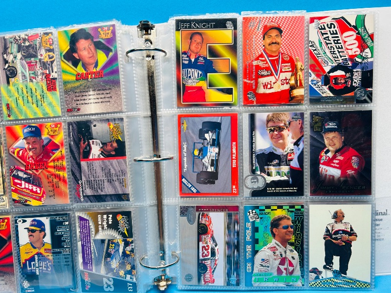 Photo 14 of 699580… final sale no returns/refunds-180 mixed NASCAR cards in binder-many chrome and foil 