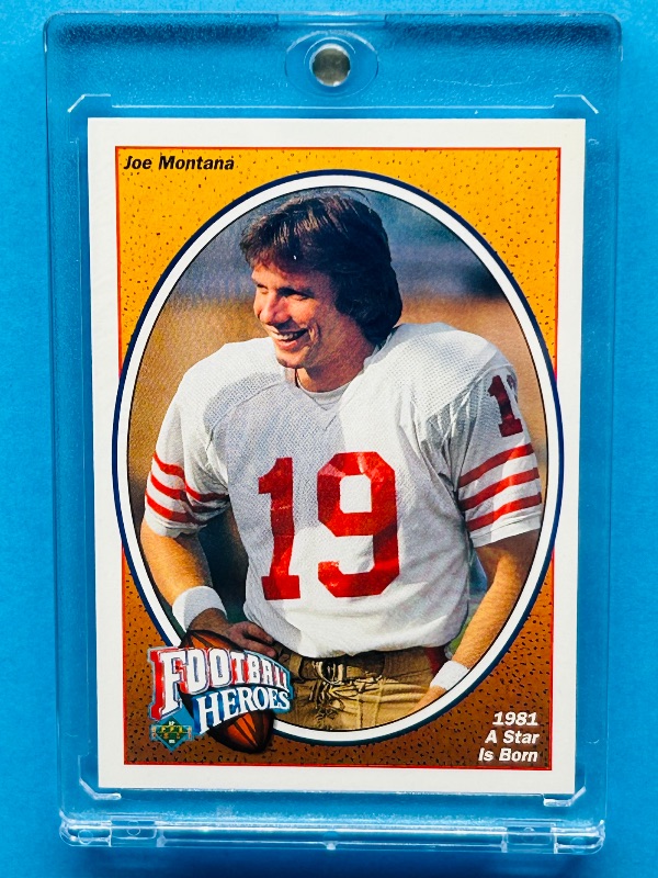 Photo 1 of 699582…joe Montana card 2 in hard plastic case