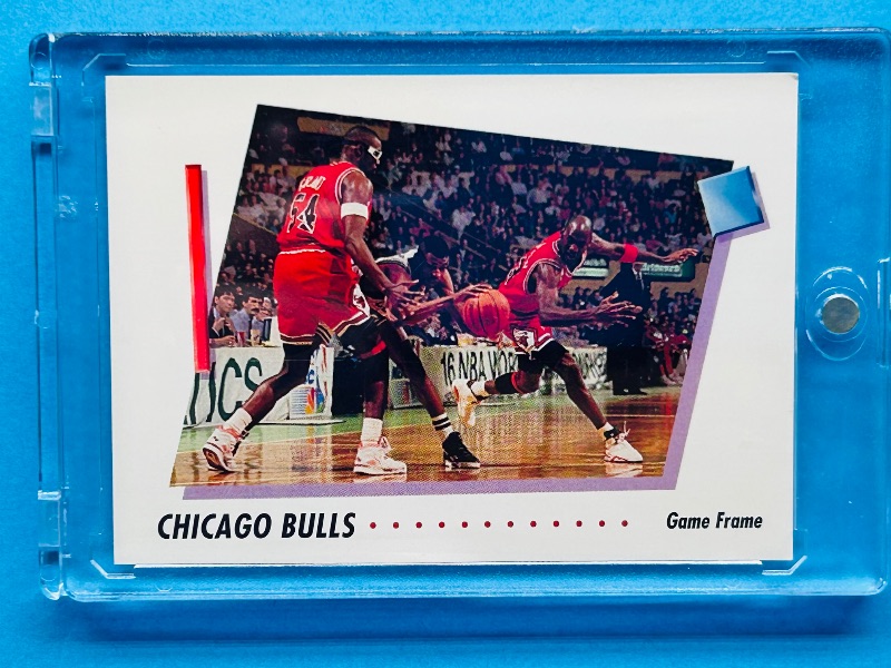 Photo 1 of 699589…Michael Jordan skybox game frame card in hard plastic case