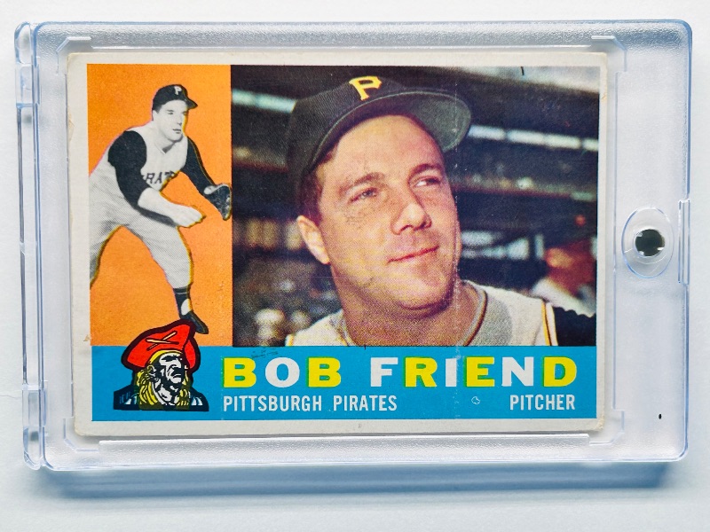 Photo 1 of 699597…vintage 1960 Bob Friend card 437 in hard plastic case