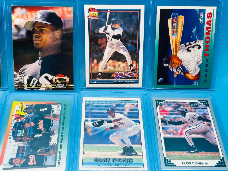 Photo 2 of 699612…10 Frank Thomas cards in hard plastic sleeves 