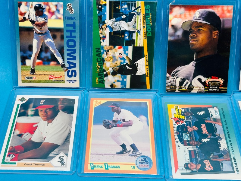 Photo 3 of 699612…10 Frank Thomas cards in hard plastic sleeves 