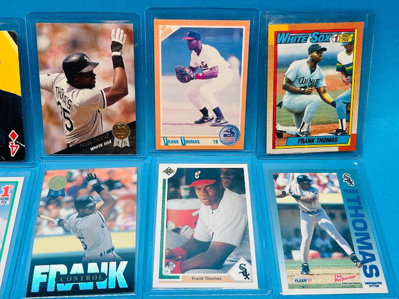 Photo 2 of 699613…10 Frank Thomas cards in hard plastic sleeves 