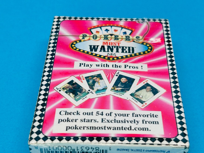 Photo 2 of 699616… Sealed Pokers most wanted playing card deck