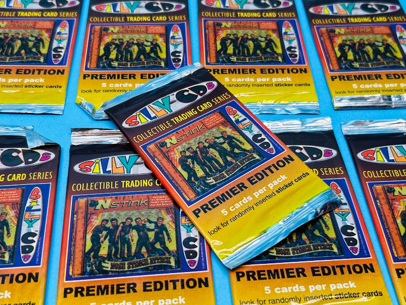 Photo 1 of 699623…10 sealed vintage silly CDs trading card packs 