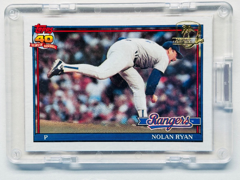 Photo 1 of 699634…operation desert shield Nolan Ryan card 1 in hard plastic case