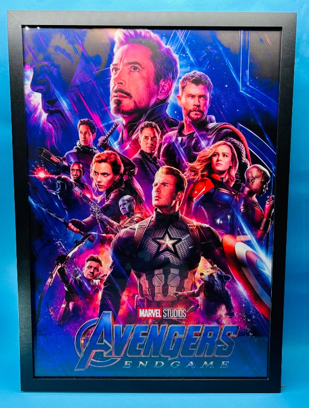 Photo 1 of 699638…29 x 21” framed Avengers poster