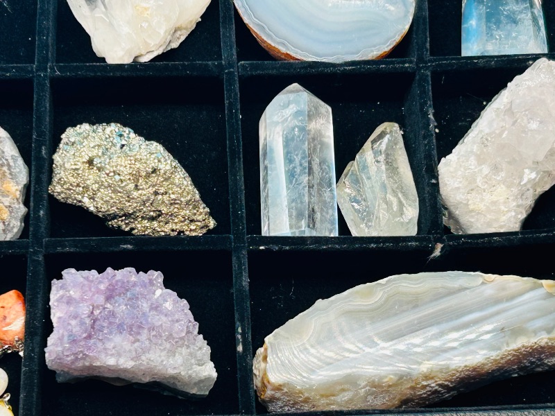 Photo 8 of 699680…large rock collection- amethyst, crystals, agates, pyrite (fools gold), and more