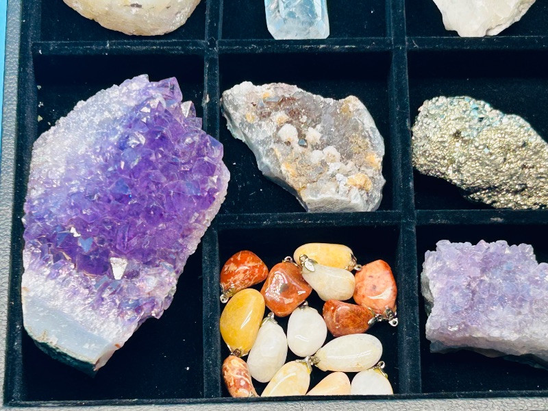 Photo 7 of 699680…large rock collection- amethyst, crystals, agates, pyrite (fools gold), and more