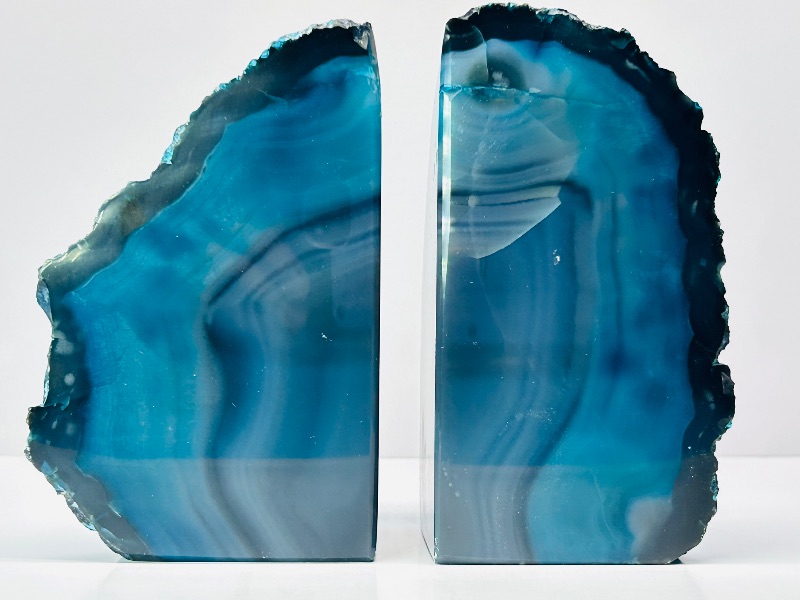 Photo 1 of 699688…5” agate base bookends 