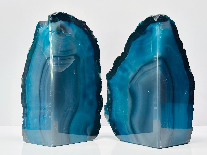 Photo 4 of 699688…5” agate base bookends 