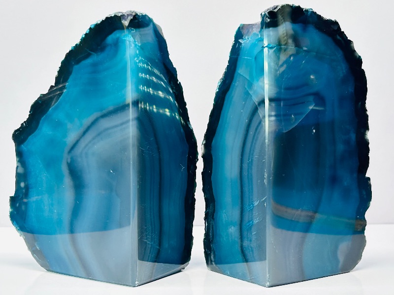 Photo 3 of 699688…5” agate base bookends 