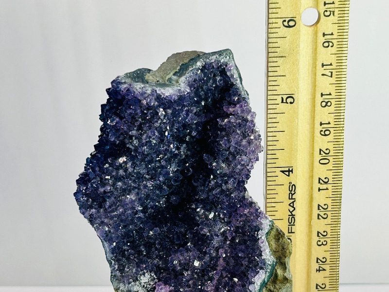 Photo 5 of 699691…5.5” amethyst crystal rock on stand-height includes display stand