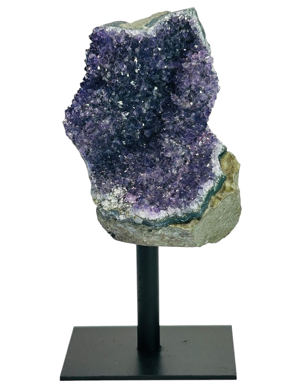 Photo 1 of 699691…5.5” amethyst crystal rock on stand-height includes display stand