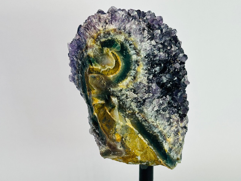 Photo 1 of 699692…6”  amethyst crystal rock on stand-height includes display stand