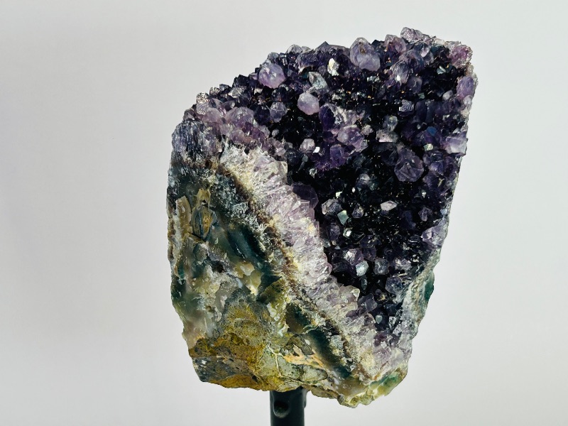 Photo 2 of 699692…6”  amethyst crystal rock on stand-height includes display stand