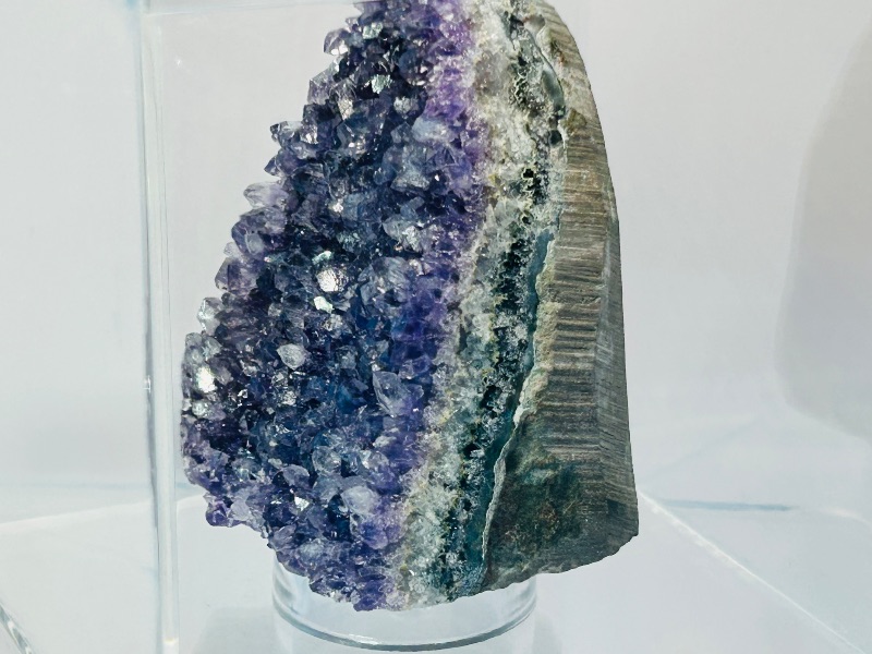 Photo 4 of 699698…amethyst crystal rock in 4x4” acrylic case