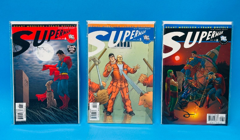 Photo 1 of 699705…3 Superman comics in plastic sleeves 