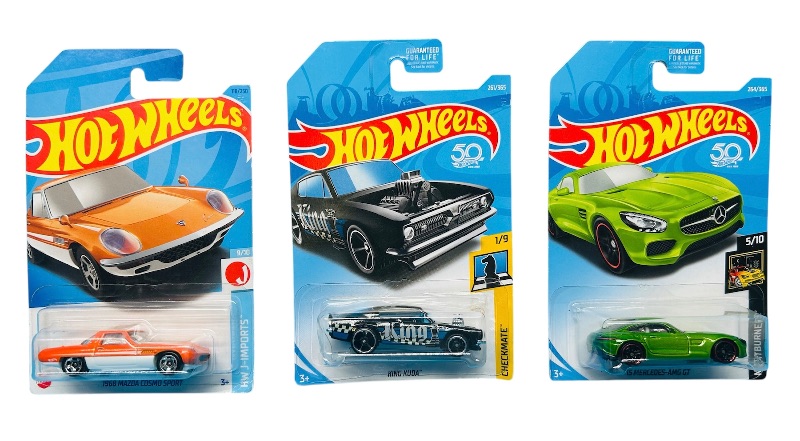 Photo 1 of 699712… 3 hot wheels die cast cars