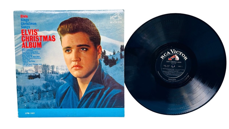 Photo 1 of 699729…vintage vinyl Elvis Christmas album 33 rpm