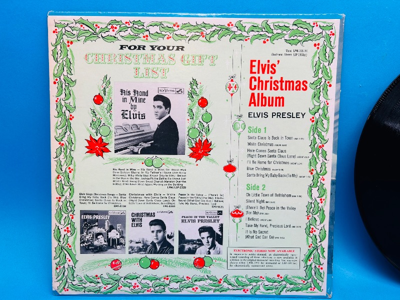 Photo 2 of 699729…vintage vinyl Elvis Christmas album 33 rpm