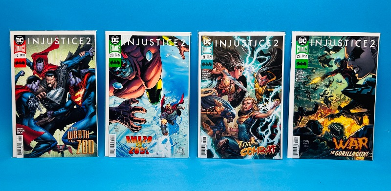 Photo 1 of 699752…Injustice  comics in plastic sleeves #19,20,21,22
