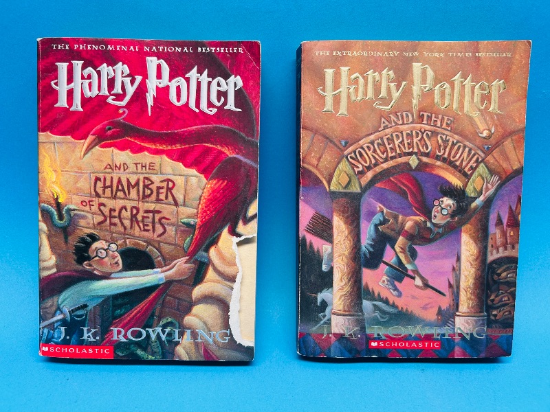 Photo 1 of 699754…2 Harry Potter softcover books- rip in one