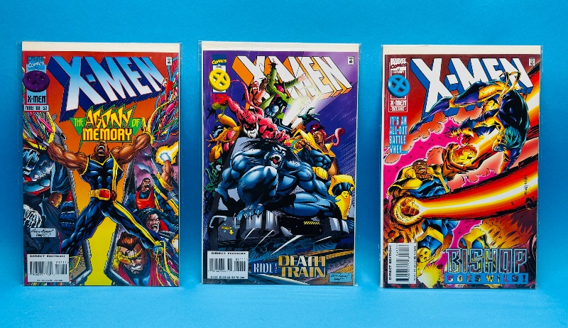 Photo 1 of 699770…3 X-men  comics in plastic sleeves 